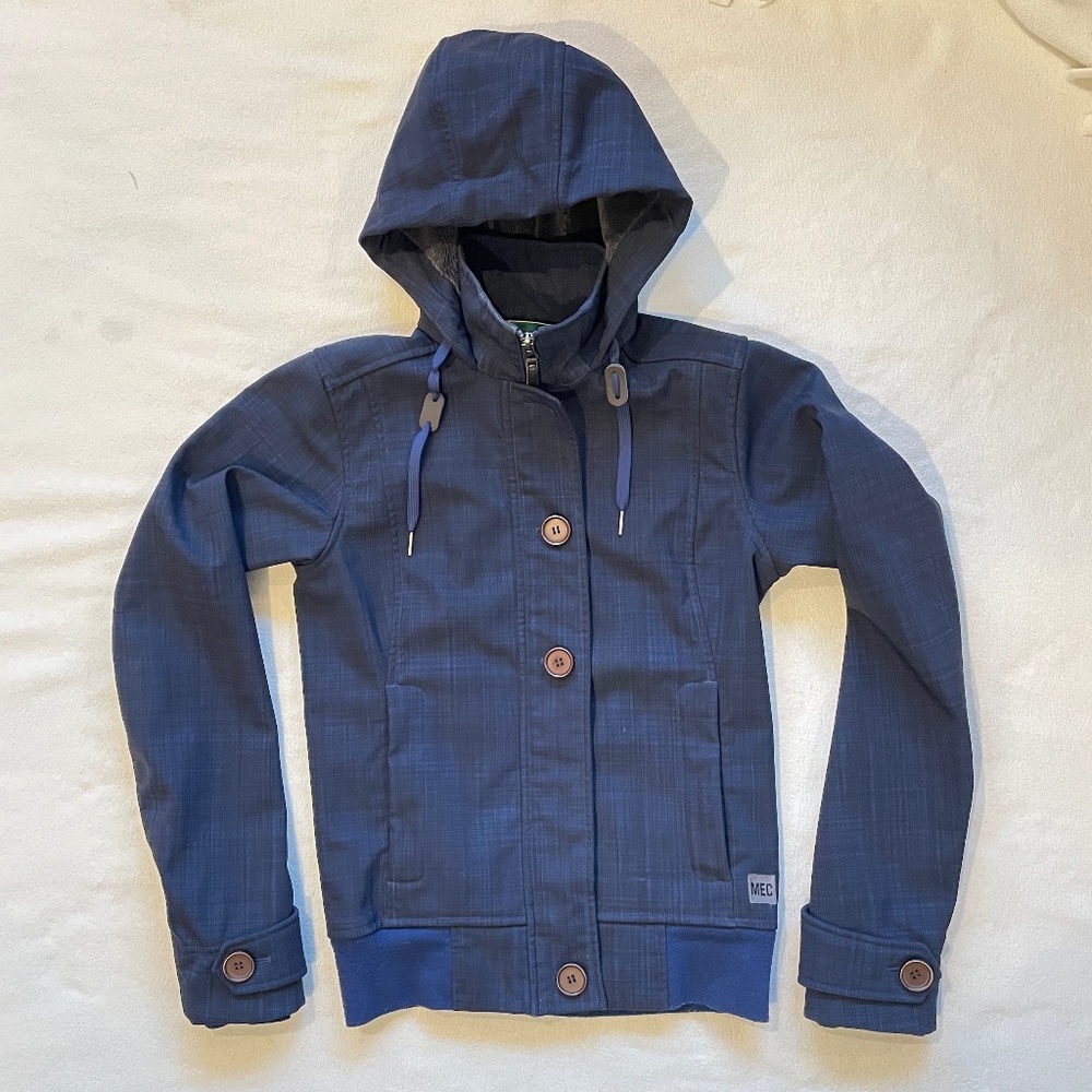 EUC MEC Slim Fit Fleece Lined Jacket with Hood Size XS